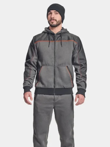 Hoodie Cerva Cremorne, gray