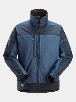 Softshellová pracovná bunda Snickers AllroundWork 1216, navy