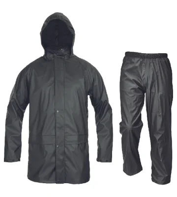 Rain suit Cerva SIRET PU, black