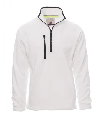 Men's sweatshirt with half zip Payper Dolomiti+, white