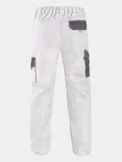 Work trousers CXS Luxy Josef, 100% cotton, white