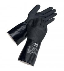 Chemické rukavice uvex u-chem 3100, čierne