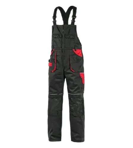 Winter Bib work trousers CXS Orion Krystof, black-red