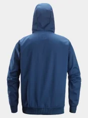 Windblocker stretch half-zip hoodie Snickers FlexiWork 8400, blue