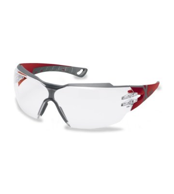 Safety glasses Uvex Pheos CX2, clear, red-grey