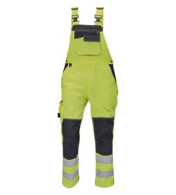 Reflective Bib & Braces Cerva Knoxfield, yellow