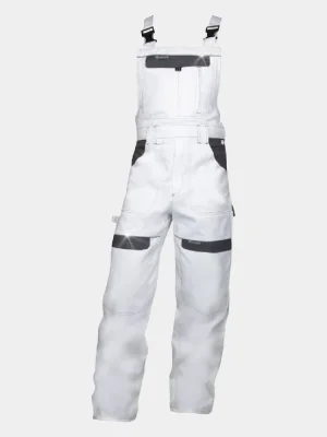 Latzhose Ardon Cool Trend, weiß-grau