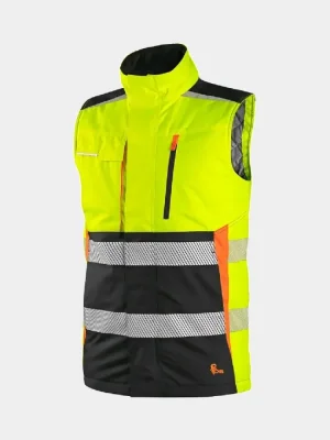 Reflective vest CXS Benson, insulated, yellow