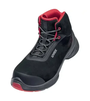 Safety ankle shoes Uvex 1 G2, S3 SRC, black-red