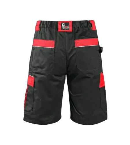 Work shorts CXS Orion David, black-red