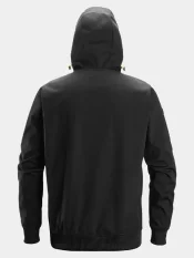 Windblocker stretch half-zip hoodie Snickers FlexiWork 8400, black