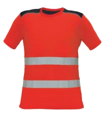 Reflexné tričko s krátkym rukávom Cerva  KNOXFIELD, červené