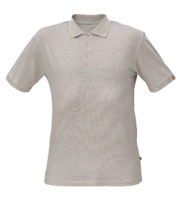 ESD polo shirt Cerva NOYO, short sleeve, gray