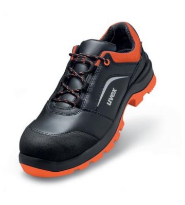 Leather safety shoes uvex 2 xenova, S3 SRC, black-orange