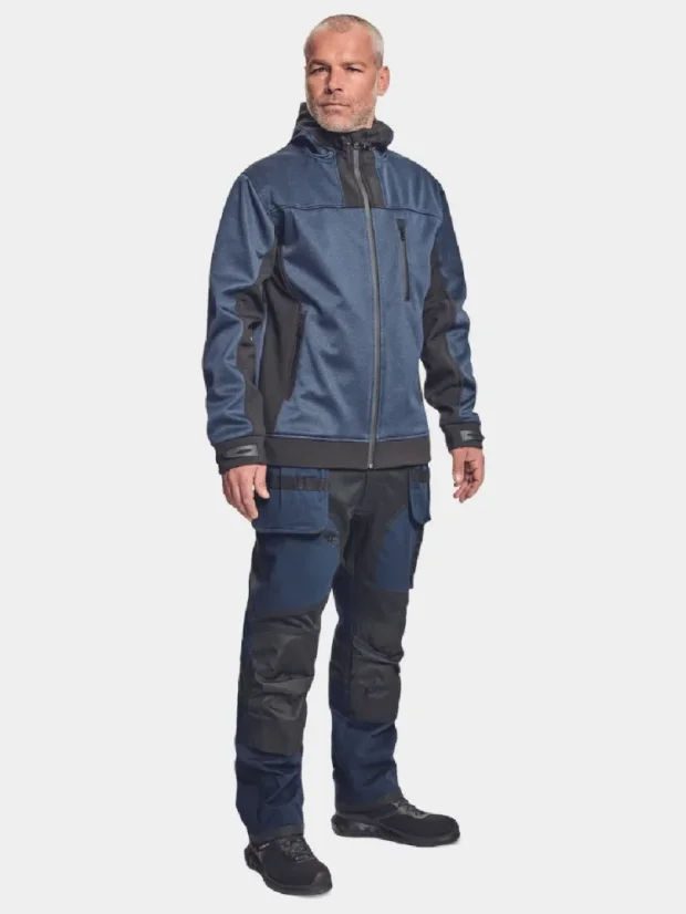 Softshell work jacket Cerva Huyer, navy