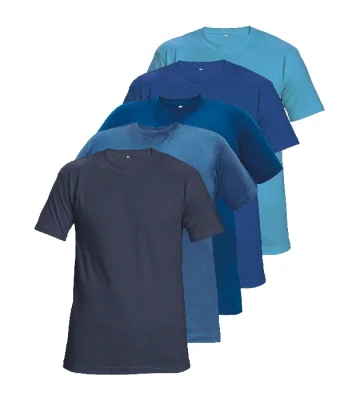 Cerva TEESTA set of 5 T-shirts, shades of blue