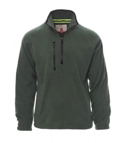 Men's sweatshirt with half zip Payper Dolomiti+, green