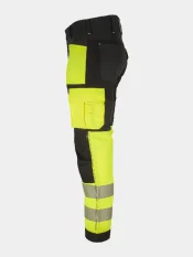 Reflective work trousers Bennon Erebos, yellow, cl. 1