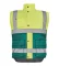 Winter hi-vis vest Cerva HELLIN, yellow-green