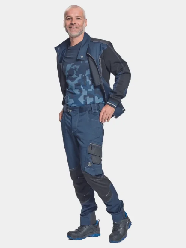 Montérková bunda na zips Cerva Neurum, navy