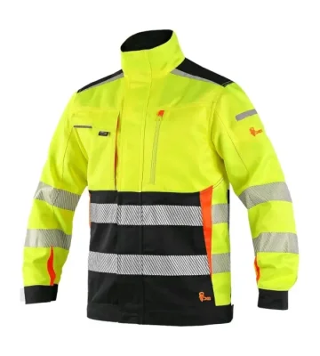 Reflective work jacket CXS Benson, yellow