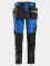 Snickers FlexiWork 6940 Stretch-Softshell-Arbeitslatzhose, blau