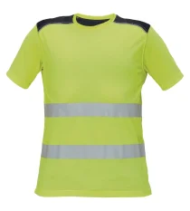 Reflexné tričko s krátkym rukávom Cerva  KNOXFIELD, žlté