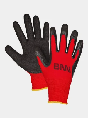 Beschichtete Arbeitshandschuhe Bennon Manos, rot-schwarz