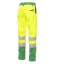 Hi-vis work trousers Payper Charter, yellow-green