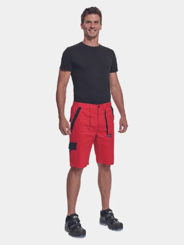 Arbeits-Shorts Cerva Max Neo, 100% Baumwolle, rot