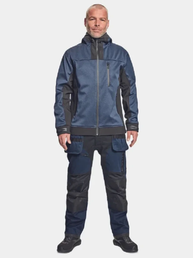 Softshell work jacket Cerva Huyer, navy