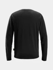 Snickers Classic Langarm-T-Shirt, schwarz