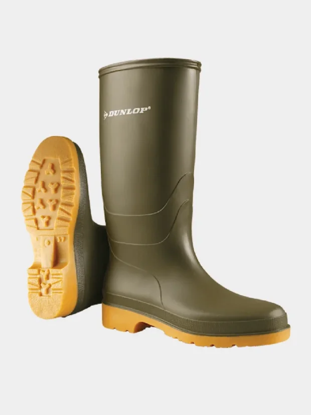 Dunlop boots Dull, green