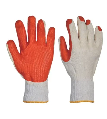 Knitted gloves Cerva REDWING, cotton, latex