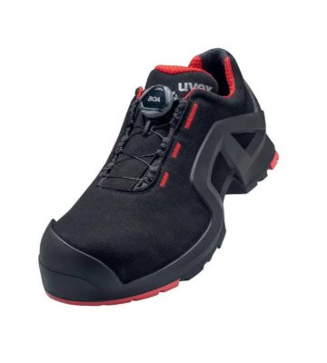 Safety shoes Uvex 1 X-Tended support, S3 SRC, BOA, black-red