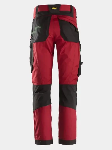 Work Trousers Snickers FlexiWork+ 6903, red