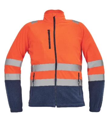 Hi-Vis fleece hoodie Cerva SEVILLA, orange