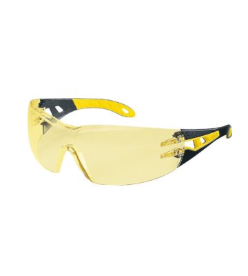 Safety glasses Uvex Pheos, yellow, black-yellow