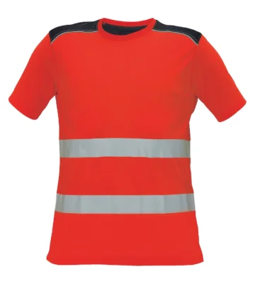 Reflective T-shirt with short sleeves Cerva  KNOXFIELD, red