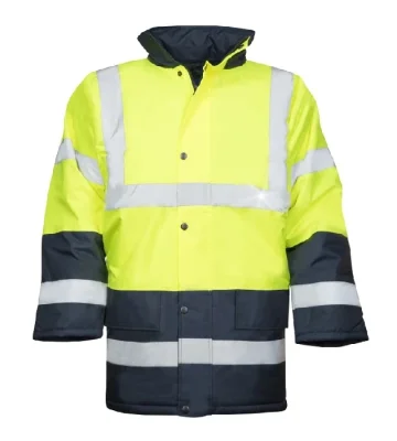 Winter hi-vis coat Ardon REF603, yellow-navy