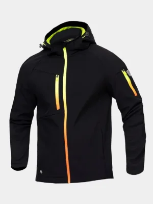 Softshell jacket Ardon Creatron, black-neon