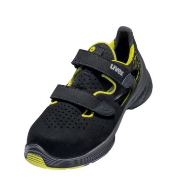 Safety sandals Uvex 1 G2, S1 SRC, black-yellow