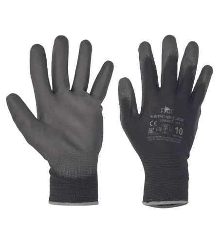 Pletené rukavice Cerva BUNTING LIGHT, polyester, čierne