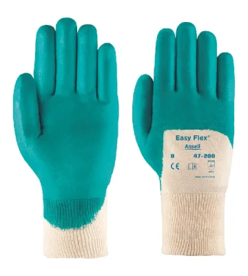 Knitted gloves Ansell 47-200 ActivArmr Easy Flex, cotton, nitrile