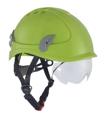 Safety helmet Alpinworker, wheel ratchet, short brim, hi-vis yellow