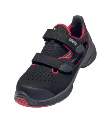 Safety Sandals Uvex 1 G2, S1 P SRC, red-black