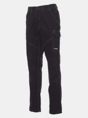 Cotton trousers Payper Worker, black