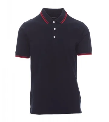 Men's polo shirt Payper Skipper, short sleeve, navy-red