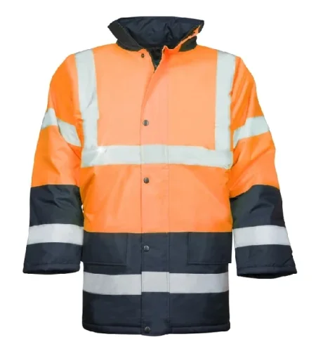 Winter hi-vis coat Ardon REF603, orange-navy