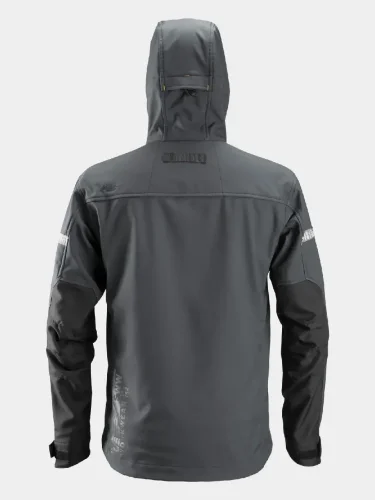 Softshell Jacket with Hood Snickers AllroundWork 1229, grey